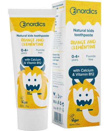 Nordics Organic Care Toothpaste Kids Orange Clementine without fluoride
