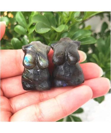 Minerals Stones 1.5inch Crystal Goddess Natural Labradorite Quartz Statue Carved Woman Torso gemper Body Sculpture Polished Crystal Stones Decoration Stone Mineral Specimen - Buy Online on GoSupps.com