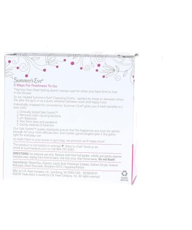 Summer's Eve Cleansing Cloths 16ct - Gentle Feminine Hygiene Wipes - Buy Online on GoSupps.com