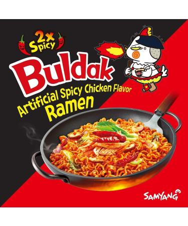 CNMART Samyang Double Spicy 2x Spicy Hot Chicken Flavour Ramen Noodles 140g (Pack of 5) - Buy Online on GoSupps.com