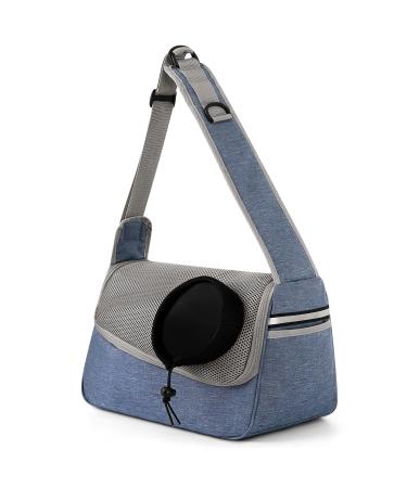 Flovippet sling for dogs cats dog pocket for small dogs 5kg freely breathable breathable dog carrier bag soft bag suitable for outdoor trips (royal blue)