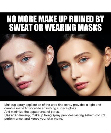 Makeup Setting Spray - Matte Finishing Spray Long Lasting Face Mist Oil Control Lightweight Hydrate Make Up Spray 100ml - Buy Online on GoSupps.com