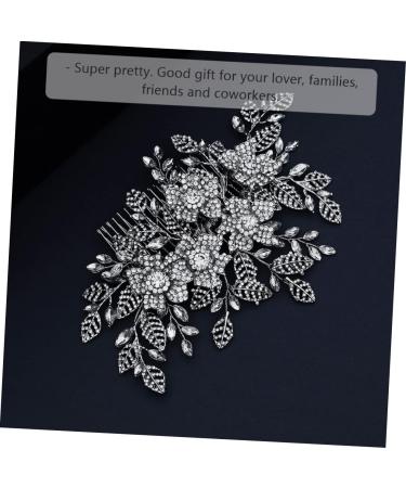 Ipetboom Bridal Hair Comb personality hair accessories luxurious hair comb Rhinestone Hair Comb Women Headdress Full Diamond rhinestones bride wedding hair accessories for women - Buy Online on GoSupps.com