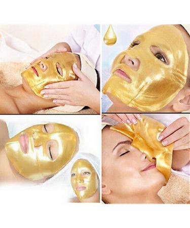 Buy P-Beauty 24K Gold Collagen Face Mask - Anti-Aging Gel for Radiant Youthful Skin | Luxury Bio Moisturizing & Skin-Lift Care | 6-Set - Buy Online on GoSupps.com