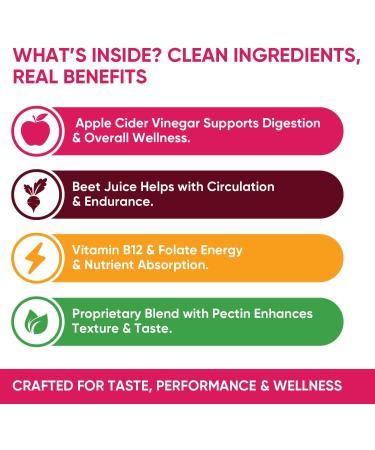 (5 Pack) Lipo Bites ACV Gummies Advanced Formula 1000MG Apple Cider Vinegar Chewies Formulated with Pomegranate Beet Juice Powder B12 Vegan Non GMO 300 Gummys - Buy Online on GoSupps.com