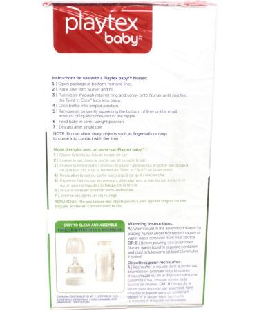 Playtex Drop-Ins 8 oz Liners 100 ct - Convenient Disposable Bottle Liners - Buy Online on GoSupps.com
