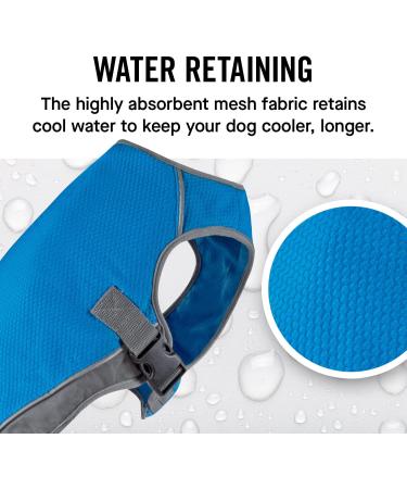 Canada Pooch Dog Cooling Vest - Breathable Mesh, Reflective Lining, Adjustable - Aqua, 18 (17-19) - Evaporative Cooling for Dogs - Buy Online on GoSupps.com