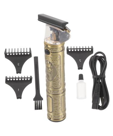 Hemoton 1 Set USB Charging Razor Retro Hair Clipper Back Hair Buddha Head Hair Clipper 0mm Clippers for Men Clip Hair Grooming Tool Hair Scissor Haircut Trimmers Electric Hairdressing Tool