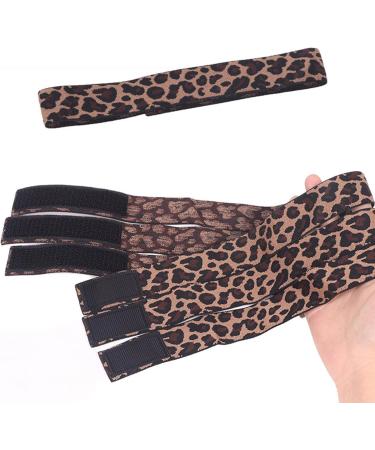 Lace Melting Bands Leopard Print Pattern Adjustable Wig Edge Laying Elastic Bands Baby Hair Elastic Bands Headband for Lace Frontal Melt Wig Edge Laying Bands 4cm - Buy Online on GoSupps.com