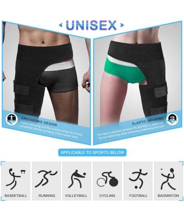 Zyyini Thigh Bandage - Adjustable Compression Support for Hip & Groin Pain Relief | Velcro Fastener - Buy Online on GoSupps.com