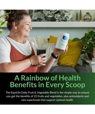 Equilife Daily Fruit & Vegetable Blend Superfood Antioxidant Supplement Crisp Apple Flavor with Vitamin C Fiber and 9 Essential Amino Acids Supports Energy Low Sugar Vegan 30 Servings Crisp Apple - Bag 11 Ounce (Pac  - Buy Online on GoSupps.com
