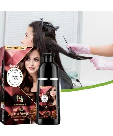  Opilroyn Hair Dye Shampoo Hair Color Shampoo Natural Hair Dye Shampoo 450 ml - Deep Cleansing Bleach-Free Hair Care Solution - Buy Online on GoSupps.com