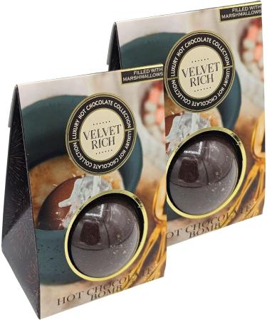 Hot Chocolate Gift Set - Hot Chocolate Bomb - Hot Cocoa Bomb - Milk Chocolate Bomb With Mini Marshmallows - Pack Of 2 (Hot Chocolate) (Velvet Rich) - Buy Online on GoSupps.com