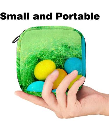 Shop Women's Binding Storage Bag - Painted Easter Egg Tampon Storage Bags with Zip Pockets - Buy Online on GoSupps.com