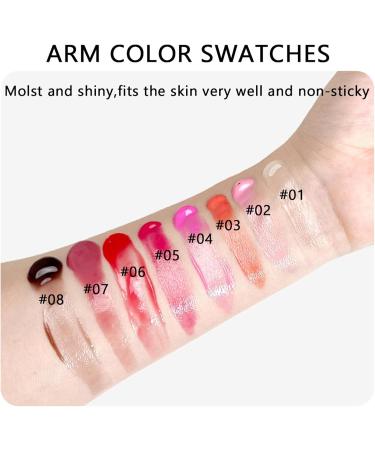 Flavored Lip Gloss Set for Girls Liquid Lip Gloss 8 x Colored Lip Butter Oil with Gelatin - Lip Gloss in Assorted Fruity Flavors Lip Gloss - Buy Online on GoSupps.com