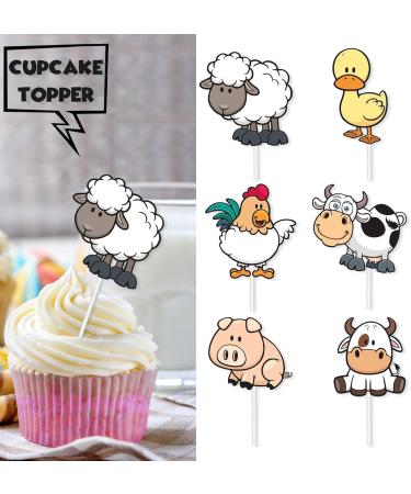 S-FX-0087 Ice Cream Fruit Dessert Cupcake Topper Colorful Glitter Happy Birthday Sensory Pop Game Theme Decor Supplies Baby Shower Boys Girls Birthday Party Decorations - Buy Online on GoSupps.com