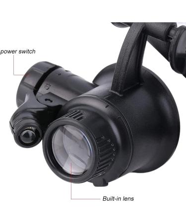 Spacmirrors 1 X 20X Magnifying Glass Eye Loupe Lens Jeweller Repair Watch Legs Hands Free Tool Magnifier - Buy Online on GoSupps.com