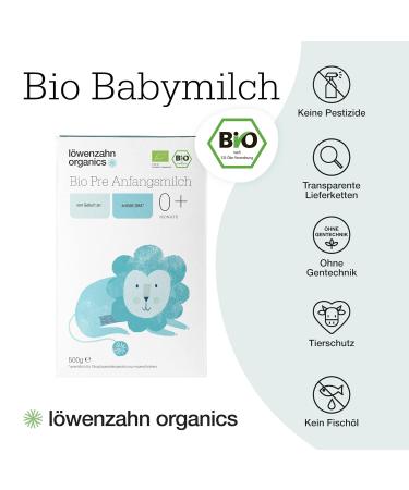 Dandelion Organics BIO PRE Initial Milk | Premium Baby Milk Powder for Infants - Healthy Pre Food Formula - Buy Online on GoSupps.com