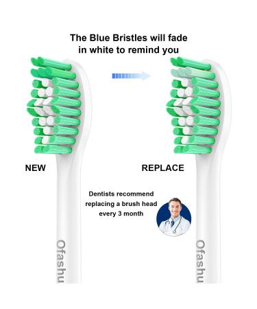 Ofashu Sonicare E-Series Replacement Brush Heads - 6 Pack Compatible with HX7022, HX5610 - Buy Online on GoSupps.com