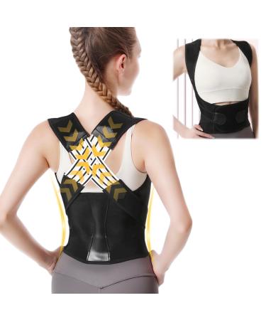 Opakawpop Adjustable Back Posture Belt Office Home Gym Unisex Stretchable Posture Corrector Women Breathable Back Support Posture Brace Back Straightener Posture Corrector Men (XXL)