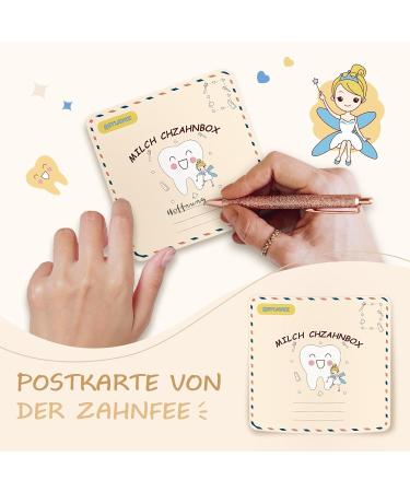 Qetlavee Wooden Tooth Box for Baby Teeth | Personalized Milk Tooth Jar & Souvenir | Perfect Storage Solution with Tweezers - Buy Online on GoSupps.com