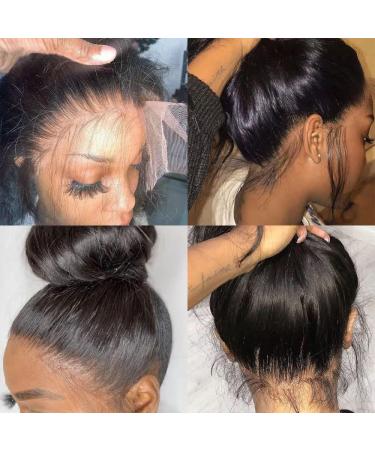 180 Density 16 Inch Body Wave Full Lace Frontal Wig | Brazilian Virgin Human Hair | HD Transparent | Pre Plucked with Baby Hair | Natural Color | for Black Women - Buy Online on GoSupps.com