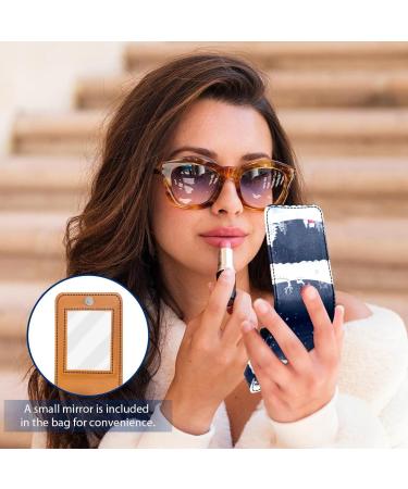 Travel Lipstick Organizer Case - Portable Makeup Bag with Mirror | Christmas Design | Shop Now - Buy Online on GoSupps.com