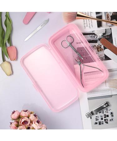 JUXYES Plastic Sterilizing Tray for Nail Art - Portable Sterilizer Organizer Transparent Storage Box for Tools & Accessories (Pink) - Shop Internationally - Buy Online on GoSupps.com