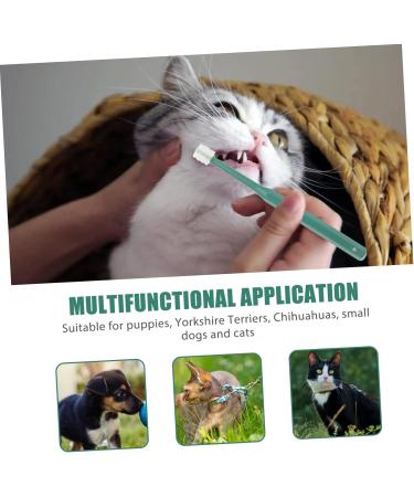 Beavorty 4 pcs for Teeth Cat Small Handheld Brush -degree Tooth Pet Puppy Cleaning Pets Clean Portable Dog 1 count (Pack of 1) Assorted Colorx2pcs - Buy Online on GoSupps.com