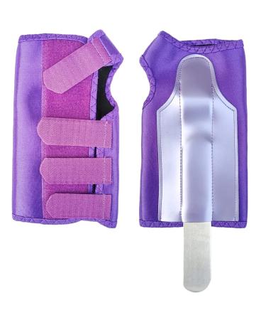 LTG PRO Hand Wrist Support Brace Splint for Carpal Tunnel - Purple L-XL (Right) - Buy Online on GoSupps.com