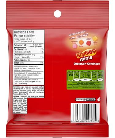 Starburst Original Minis Candy (191g) (Pack of 3) - Buy Online on GoSupps.com