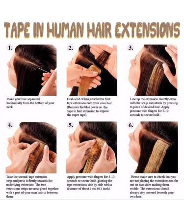 Rich Choices Tape In Hair Extensions - 20 Pcs Remy Real Hair 50g #70 White Bleach 45cm Long - Premium Quality - Buy Online on GoSupps.com