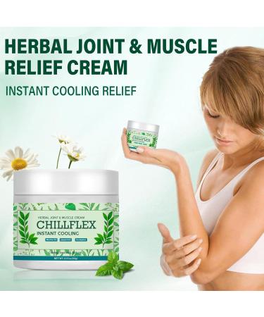 CHILLFLEX Menthol Soothing Cream Cooling Soothing Gel Joint Activities Throughout The Body Relieve Muscle Tension for Head Lumbar Neck Hands and Feet for Men and Women(3.52OZ/Bottle) - Buy Online on GoSupps.com