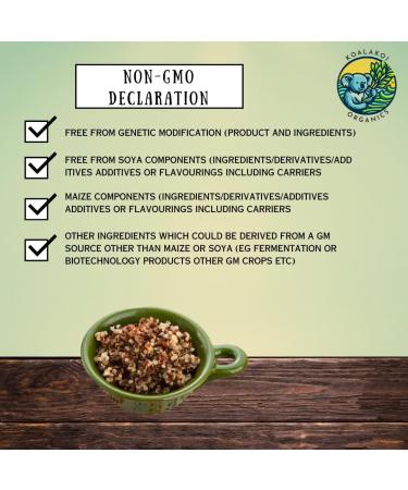 Koalakoi ORGANIC Quinoa Mix Tricolour Quinoa | super nutritious harmonious blend of colours and textures | white black and red quinoa grain (1.8kg) - Buy Online on GoSupps.com