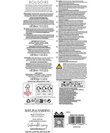 Baylis & Harding Boudiore Cherry Blossom Luxury Bathing Gift Set - Vegan Friendly Candlelit Bath Experience - Buy Online on GoSupps.com
