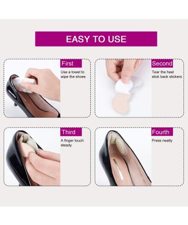 3 Pairs Upgraded Heel Cushion Inserts - Anti-Slip Grips & Comfortable Liners for Loose Shoes | Best High Heel Protectors for Women - Buy Online on GoSupps.com