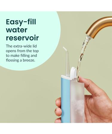 Buy Quip Water Flosser - Cordless Teeth Cleaner Adjustable Pressure & 360 Tip - Sky Blue - International Shipping Available - Buy Online on GoSupps.com