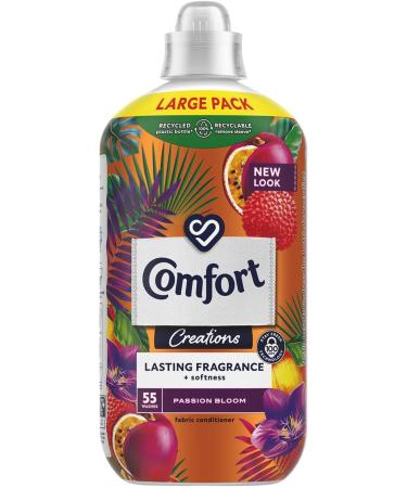 Comfort Creation Concentrated Fabric Conditioner with 100 Days of Long-Lasting Fragrance and Softness Intense Liquid Fabric Softener 55 Washes 1.65L (Passion Bloom Buy 4) - Buy Online on GoSupps.com
