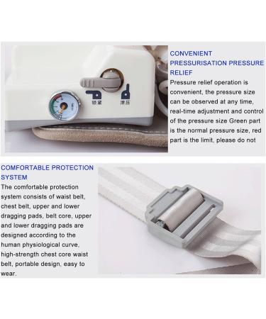 Lumbar Spine Traction Device | Waist Belt Corrector | Dual-Support Hydraulic Traction for Men & Women | 80 kg Capacity | Optimal Waist Protection - Buy Online on GoSupps.com