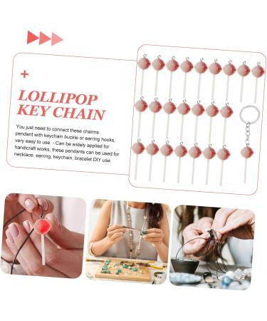 40 Pcs Lollipop Keychain Charms Bracelets DIY Lollipop Charms DIY Charms Pendant Manual Key Chain 4.5X1.6CMx5pcs As Shownx5pcs - Buy Online on GoSupps.com