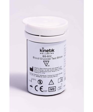 Kinetik Wellbeing Blood Glucose Test Strips (Pack of 50) in Association with St John Ambulance Test Strips Available on Prescription - Buy Online on GoSupps.com