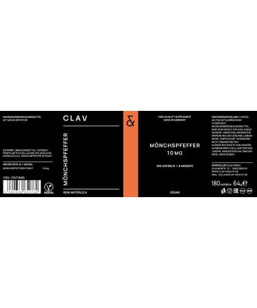 High-Dose Monk Pepper (Agnus Castus) - 4:1 Extract 10mg per Capsule 180 Vegan Capsules - Women's Dietary Supplement - Buy Online on GoSupps.com