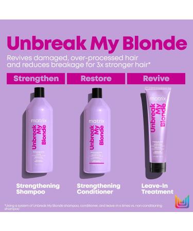 Matrix Shampoo Total Results Unbreak My Blonde Strengthening Shampoo - Buy Online on GoSupps.com