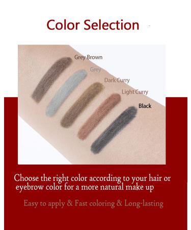 Whalrace Retractable Eyebrow Pencil - Dual-Sided Brow Pen with Brush | Long-Lasting & Waterproof Black Eyebrow Pencil - Buy Online on GoSupps.com