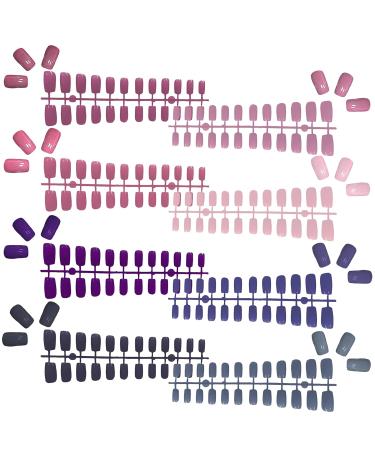 MUACHCHA 8 Pack 192 Pieces Colorful Acrylic False Nails Medium Length Square Press on Nails - DIY Nail Art Kit for Women/Girls - Manicure Salon Decor - Buy Online on GoSupps.com