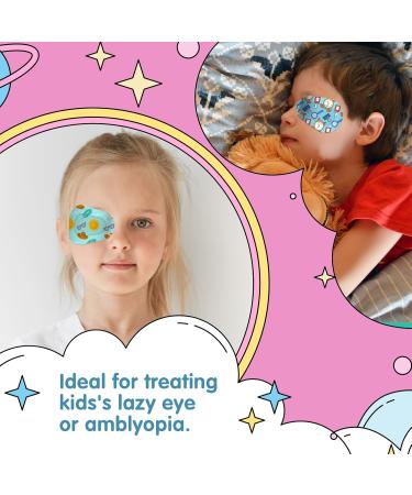 100pcs Kids Adhesive Eye Patches | Disposable Breathable Eyepads for Toddlers & Teens - 7 Fun Styles - Buy Online on GoSupps.com