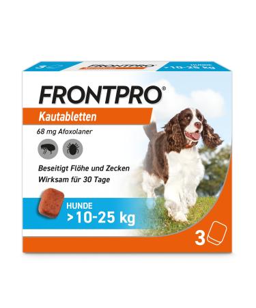 Frontpro 68 mg for dogs 10-25 kg 3 chewable tablets