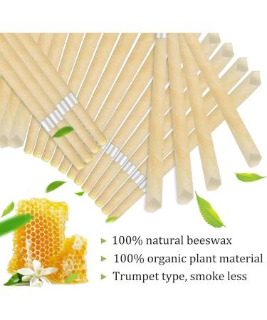 Natural Beeswax Ear Candles Set - 32 Pack for Ear Wax Removal and Cleaning - Buy Online on GoSupps.com