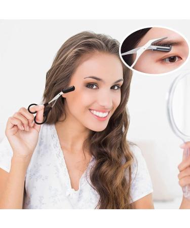 Professional Eyebrow Set - 9 Pieces Rust-Free Steel Tweezers Comb & Scissors for Men & Women - Perfect Eyebrow Care Solutions - Buy Online on GoSupps.com