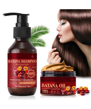 Batana Oil Shampoo et Apr s-shampooing pour la Croissance et la Pr vention de la Chute des Cheveux - Nourrissant pour Cuir Chevelu Sec Shampooing et apr s-shampooing Sets
